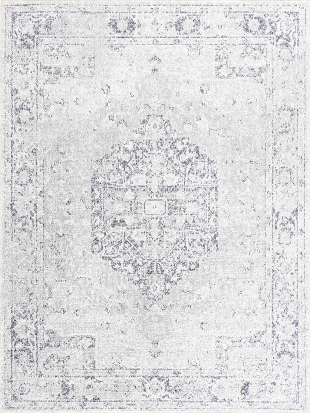 Akram Antrasit Flat Pile Washable Rug