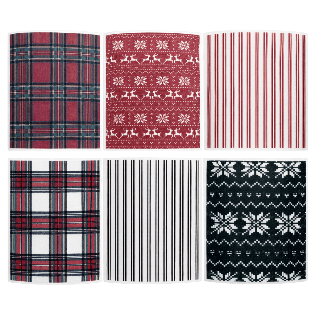 Holiday Pattern Swedish Dishcloths