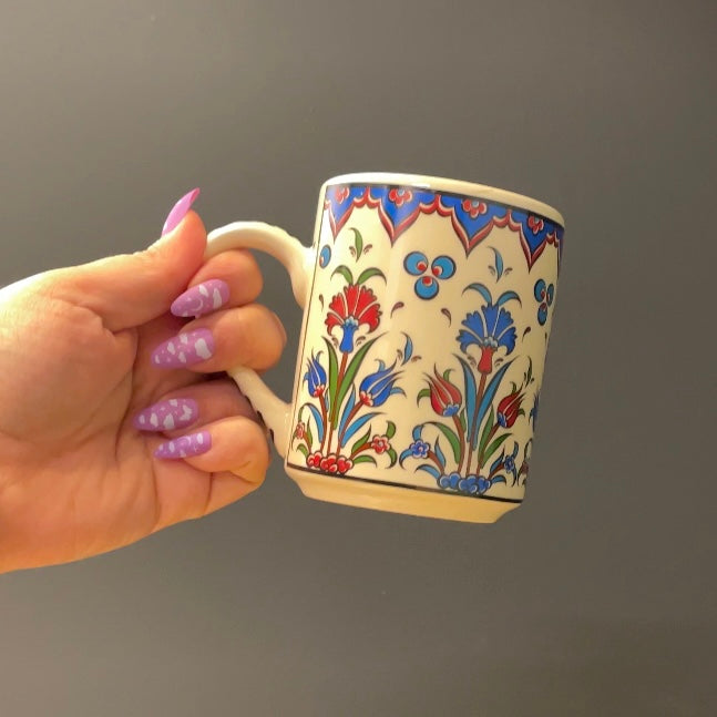 Türkiye Ceramic Botanical Mugs