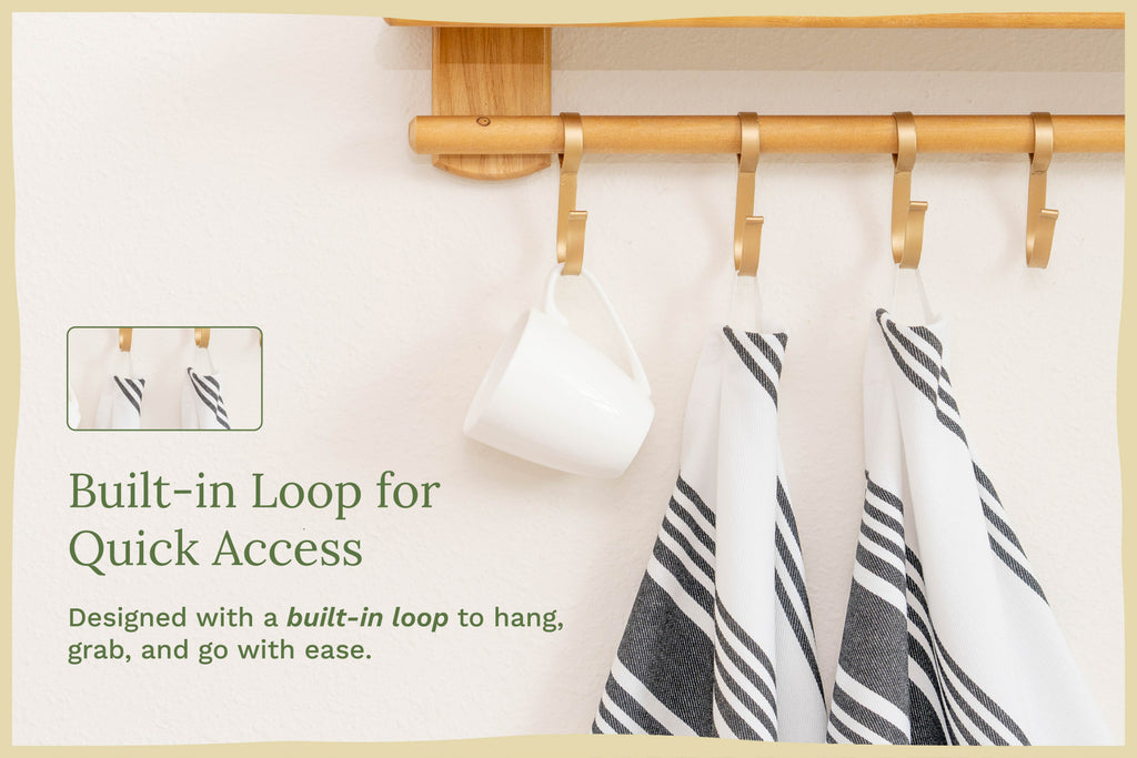 Classic Striped Cotton Kitchen Towel Set