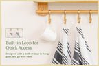 Classic Striped Cotton Kitchen Towel Set