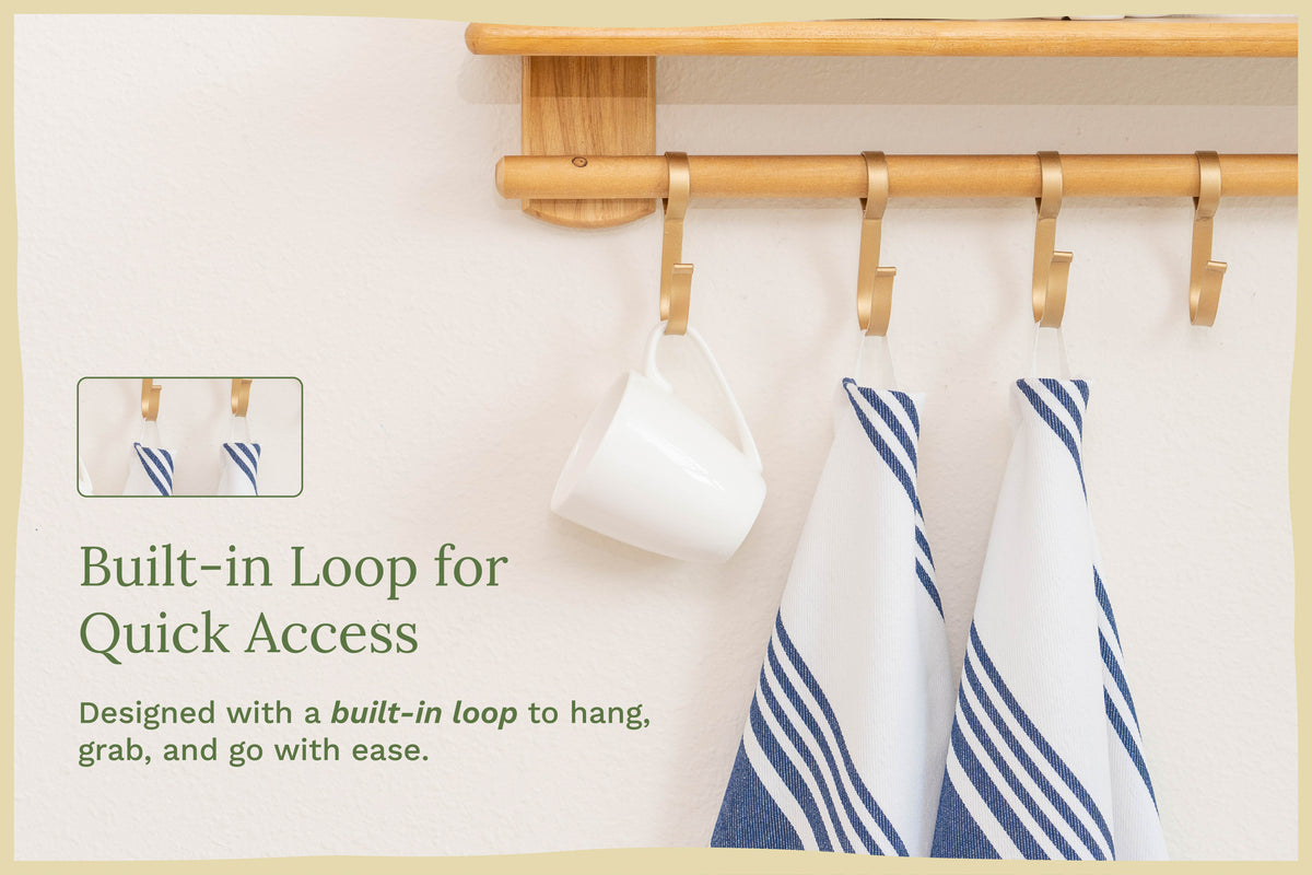 Classic Striped Cotton Kitchen Towel Set