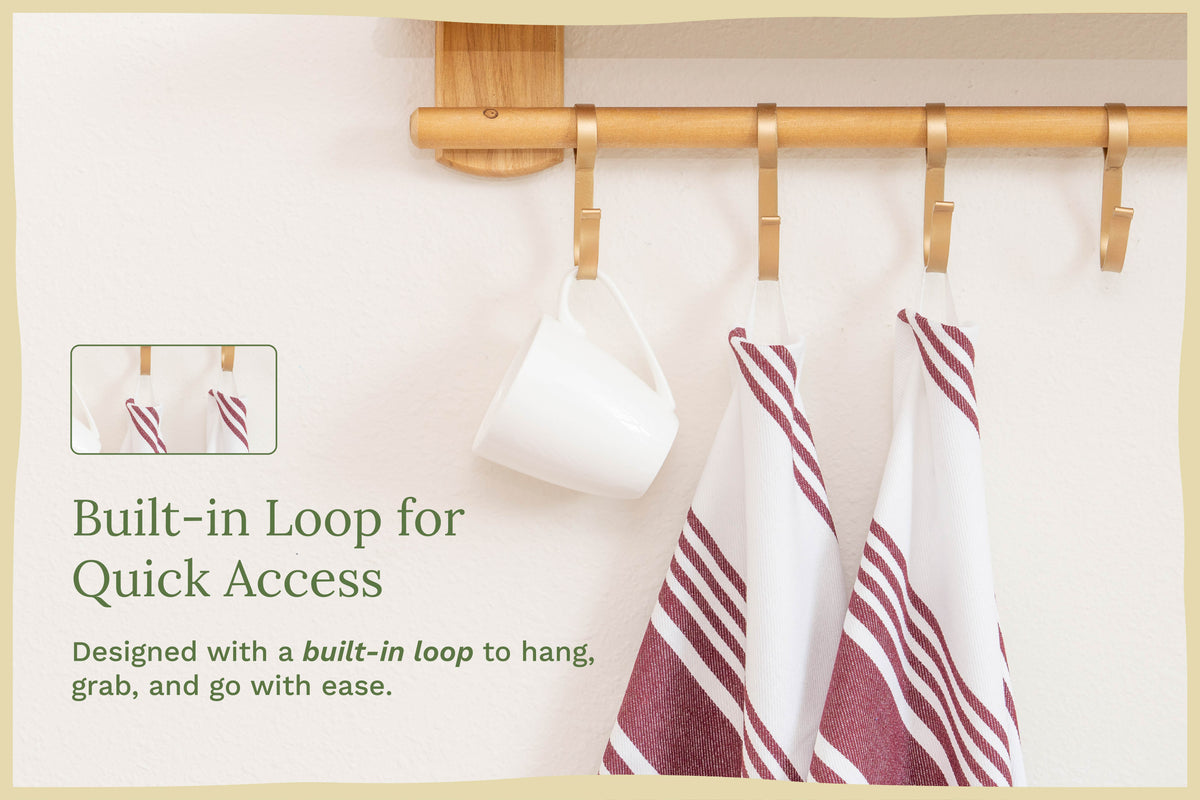 Classic Striped Cotton Kitchen Towel Set