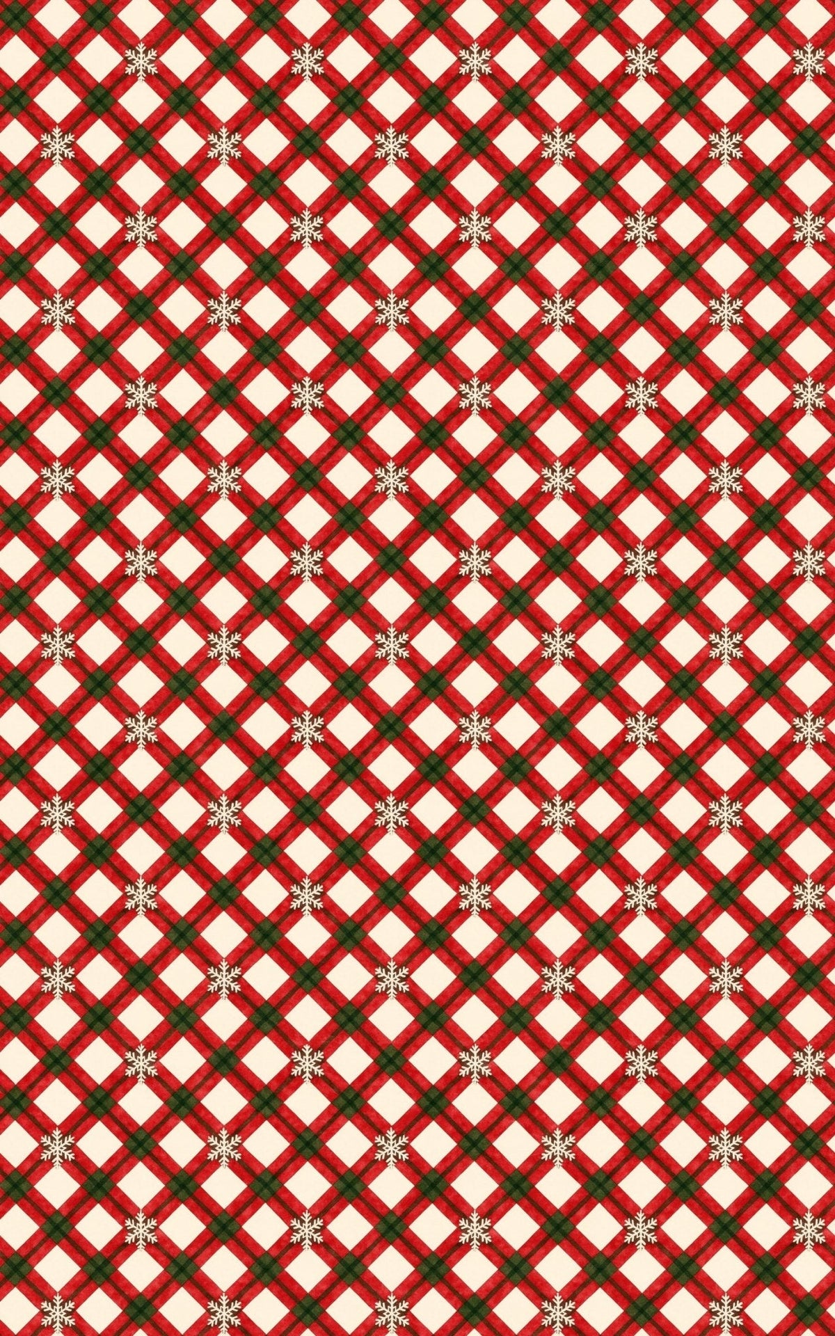 Holly Jolly Plaid Wrapping Paper