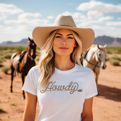 Howdy T-Shirt Bourbon Cowgirl