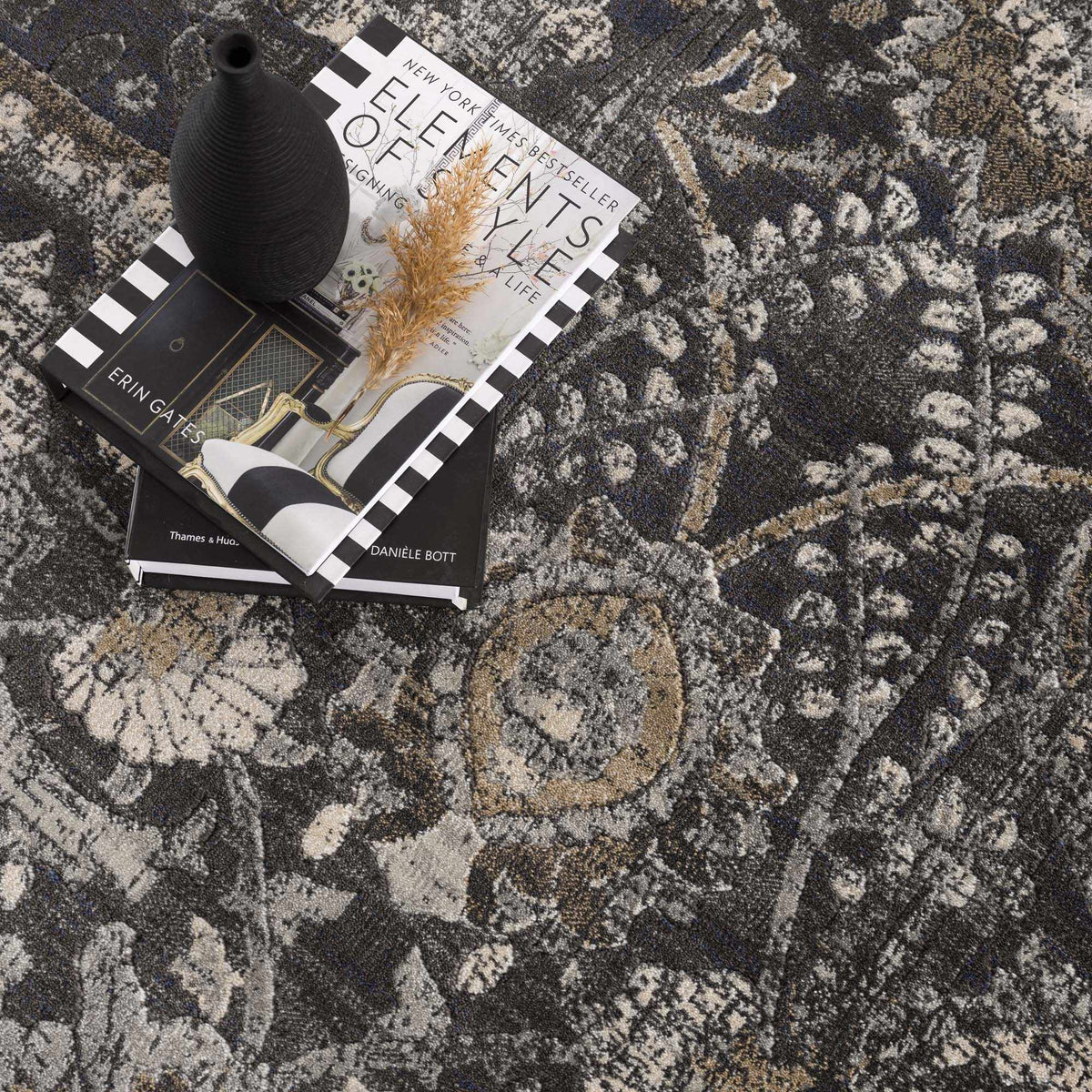 Georgiana Charcoal Area Rug