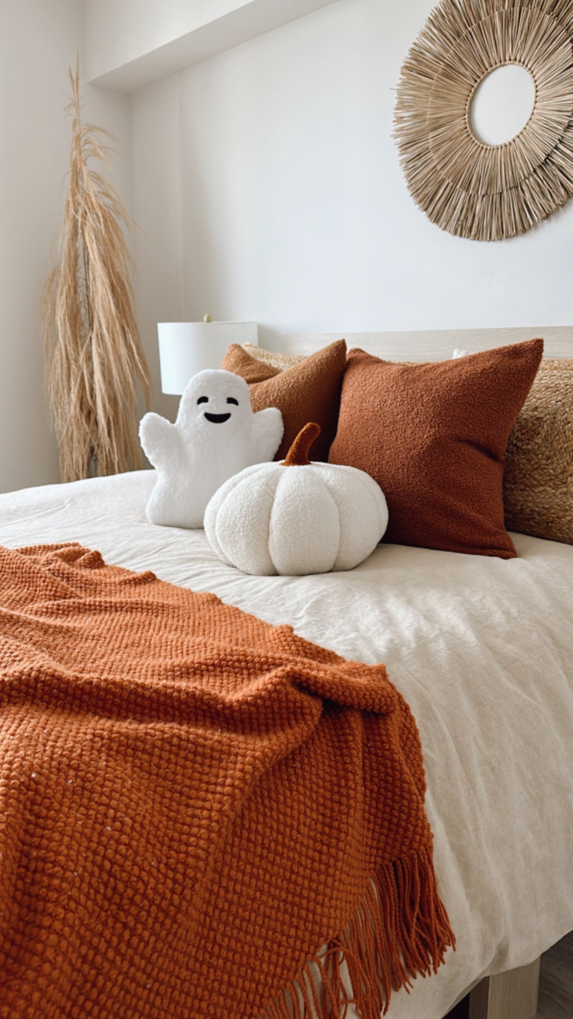 Sherpa Ivory Pumpkin Pillow