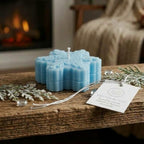 Snowflake Sculptural Soy Candle