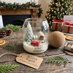 Silent Night Christmas Terrarium Candle