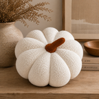 Sherpa Ivory Pumpkin Pillow