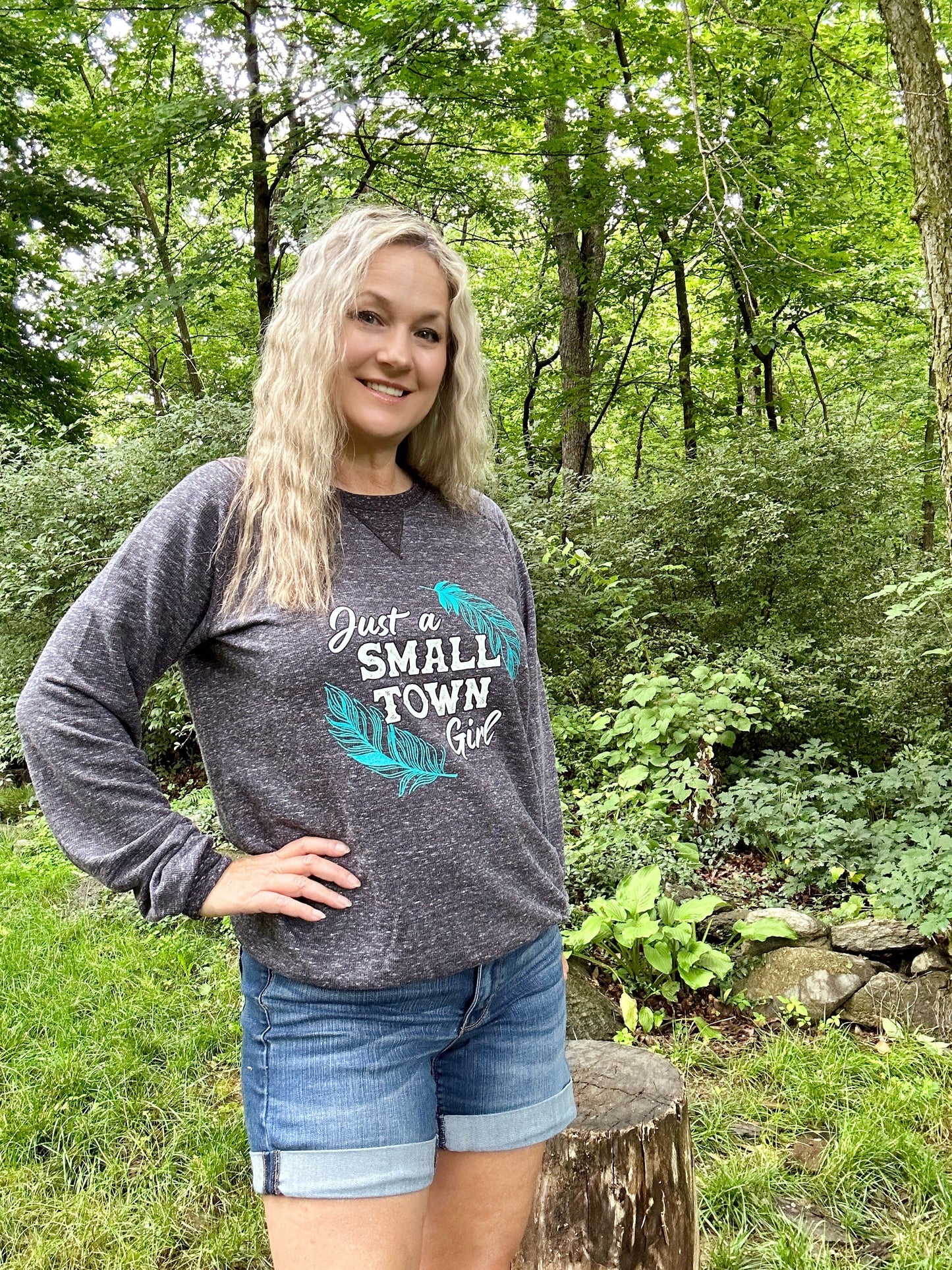 Just a Small Town Girl Graphic Sweatshirt