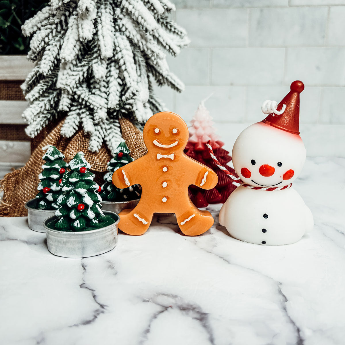 Gingerbread Man Candle