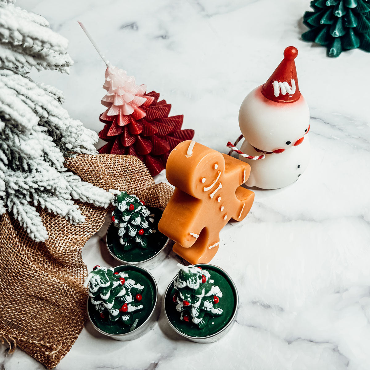 Gingerbread Man Candle