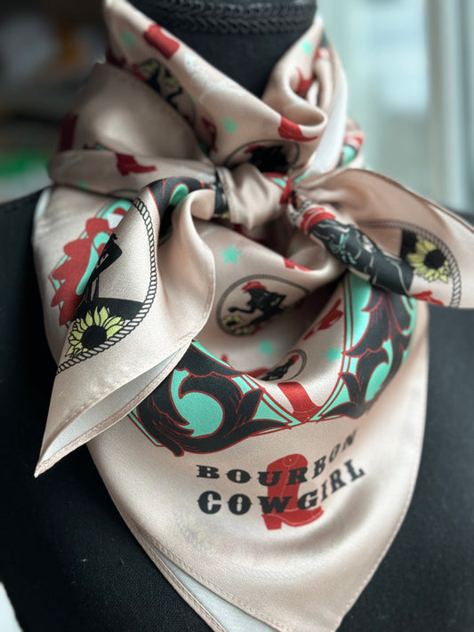 Bourbon Cowgirl Pattern Wild Rag | Rodeo Wildrags at Bourbon Cowgirl