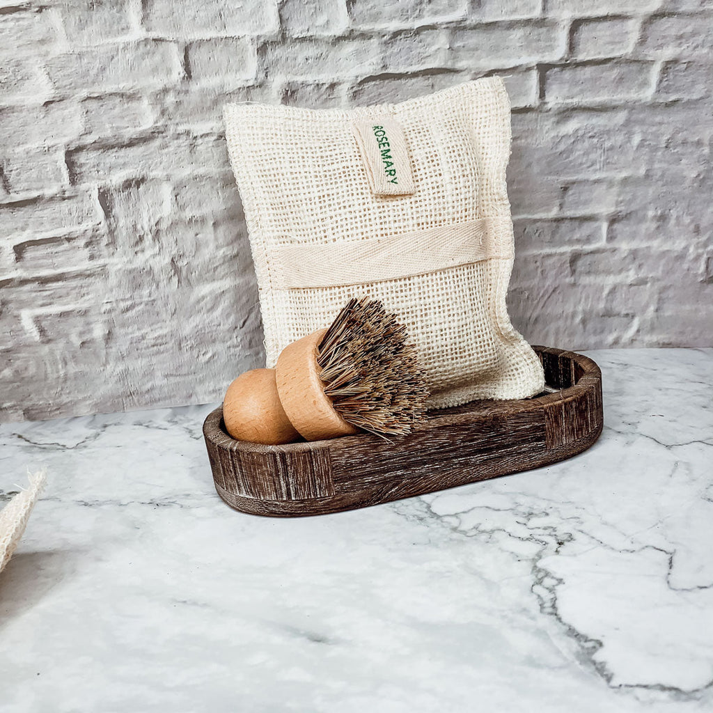 Natural Jute Bath Mitt & Botanical Soap