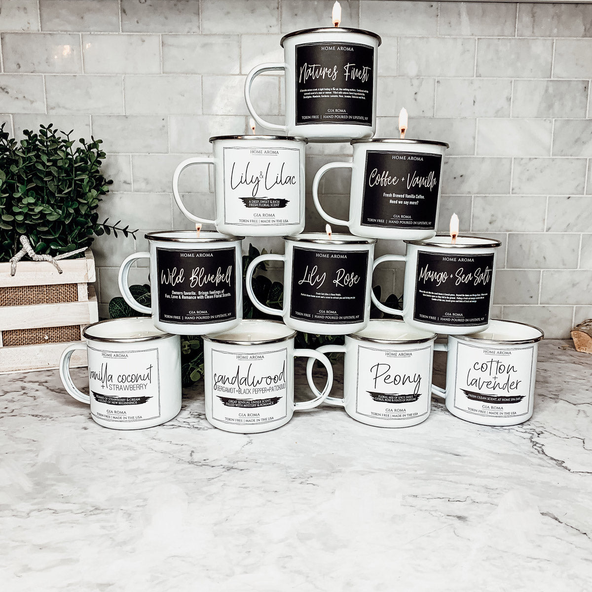 11oz Black Label Candle Mug