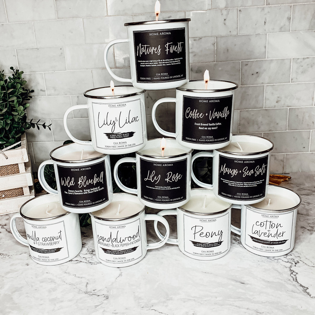 11oz Black Label Candle Mug