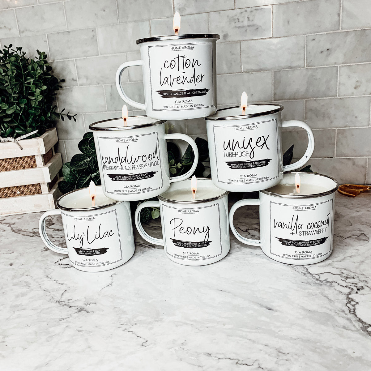 11oz White Label Candle Mug