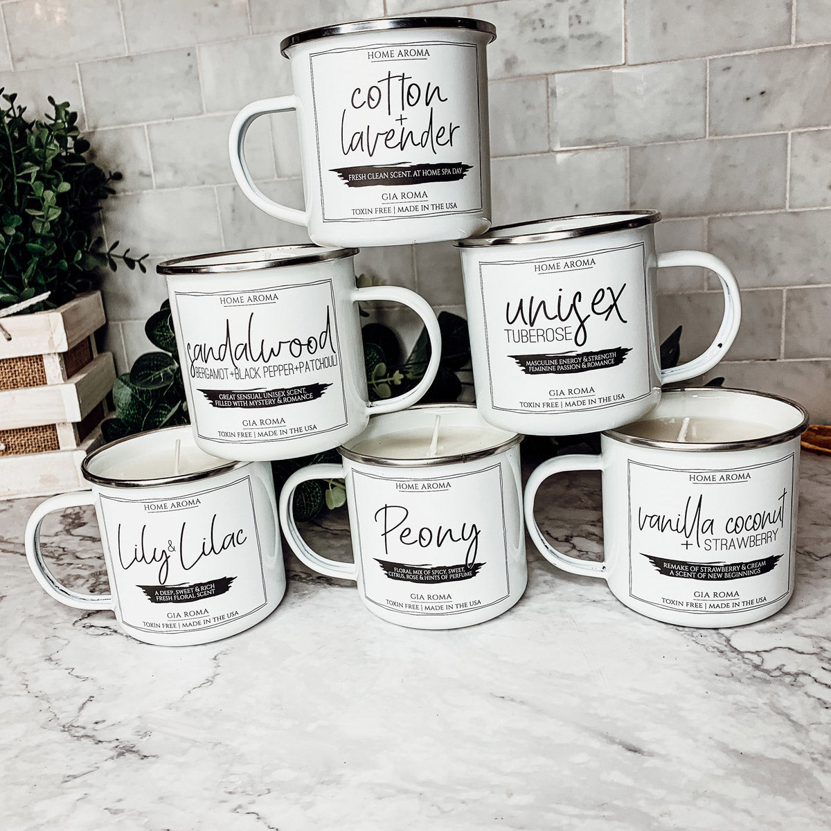 11oz White Label Candle Mug