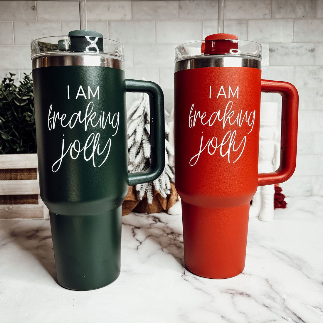 I Am Freaking Jolly Coffee mugs for sale