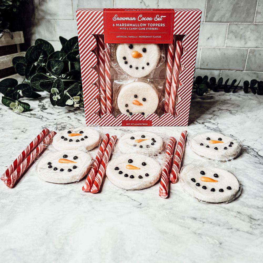 snowman shaped marshmallows
christmas marshmallow snoman