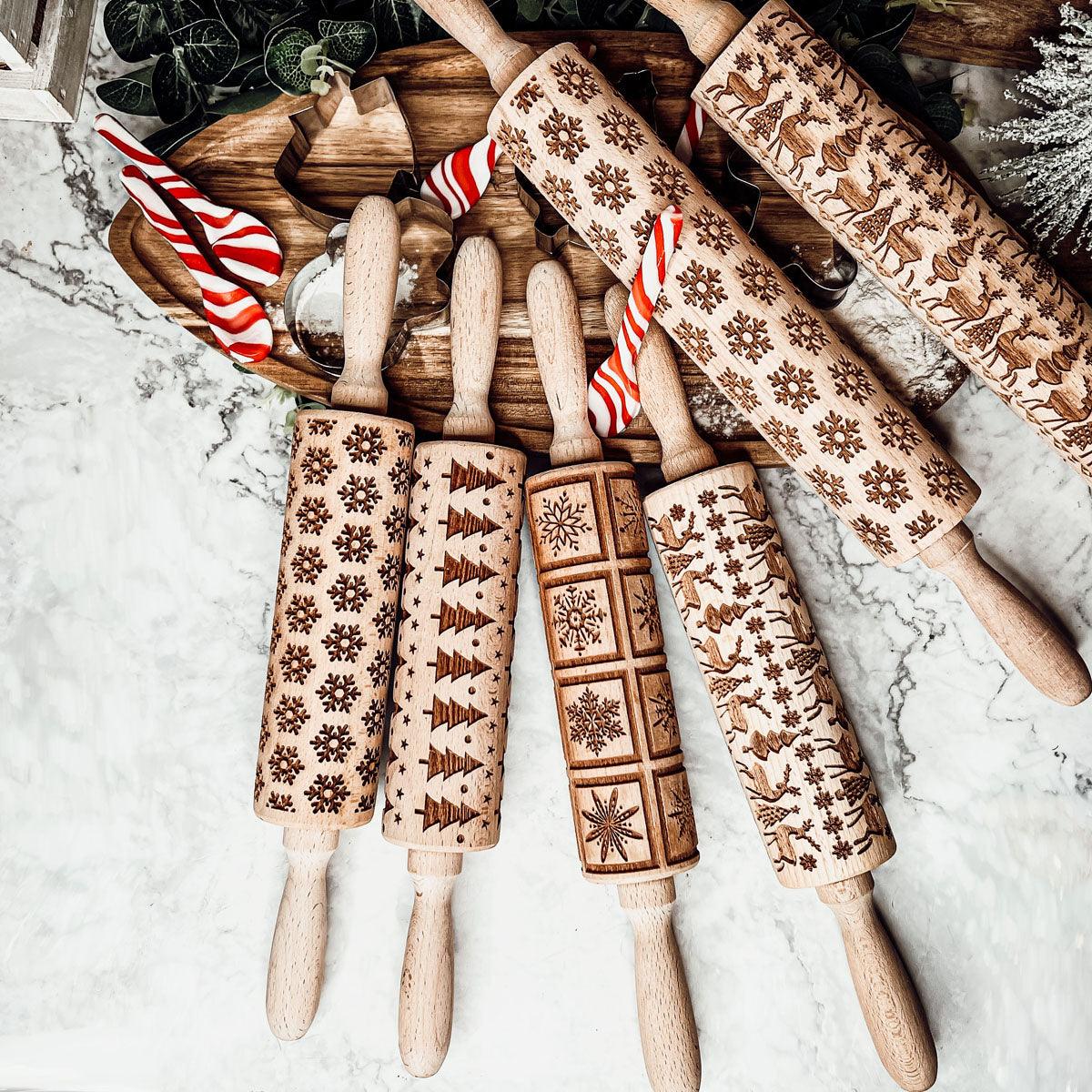 Holiday Cookie Baking Party Gift Ideas
Embossed rolling pins for baking
Christmas embossed rolling pins for baking
Embossed pins