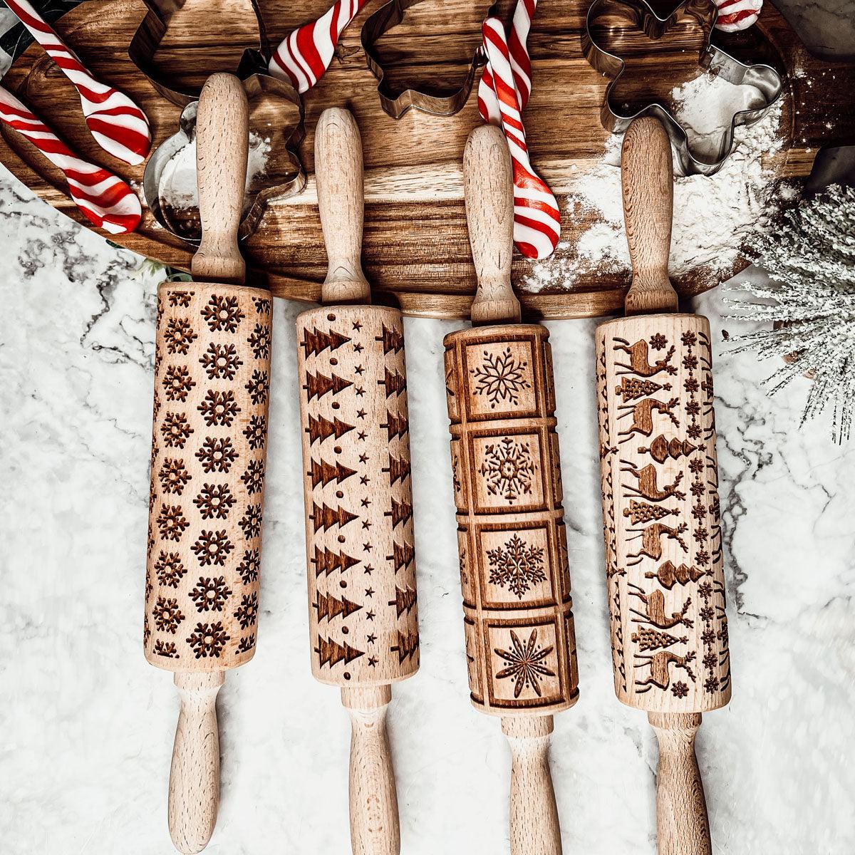 Christmas Embossed Rolling Pins