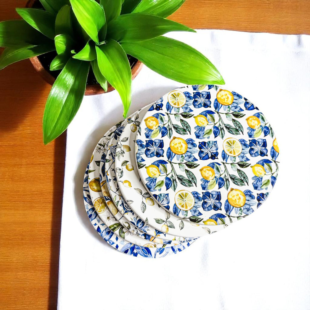 Mediterranean Lemon Coaster Set