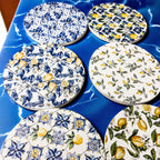 Mediterranean Lemon Coaster Set