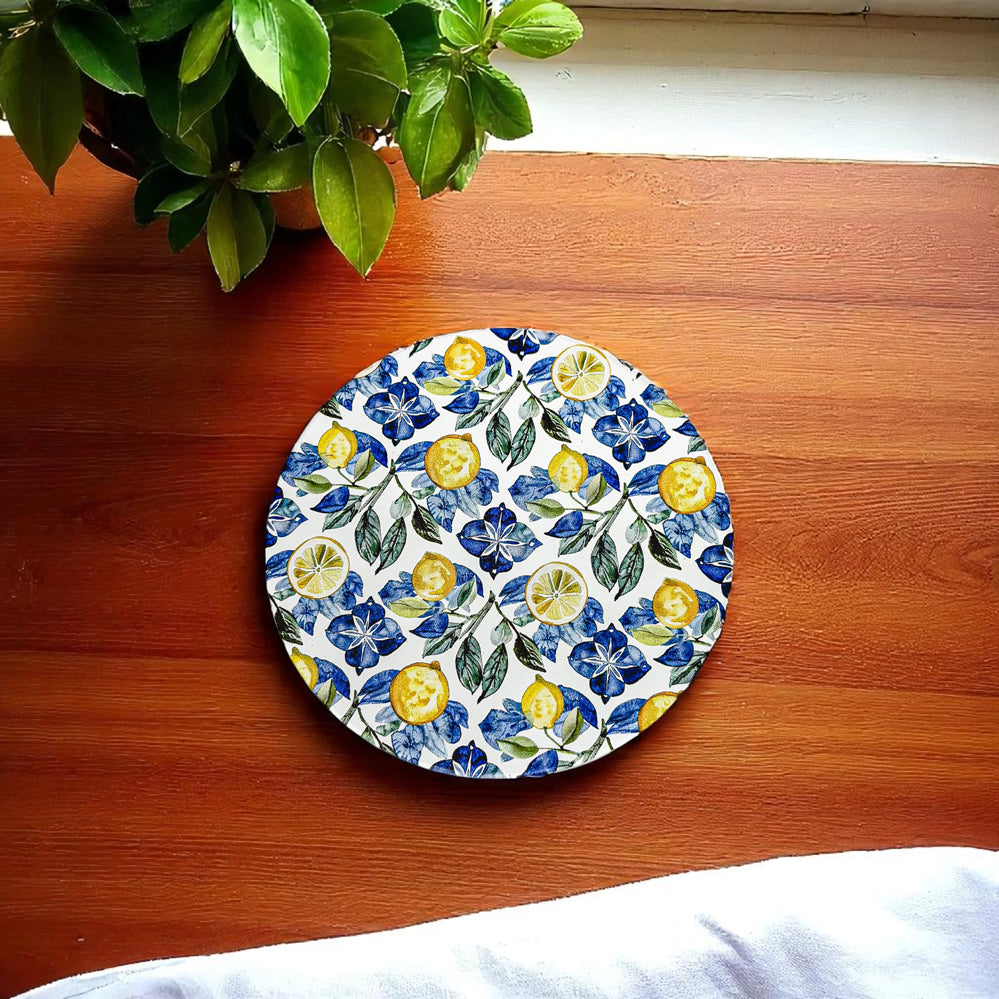 Mediterranean Lemon Coaster Set