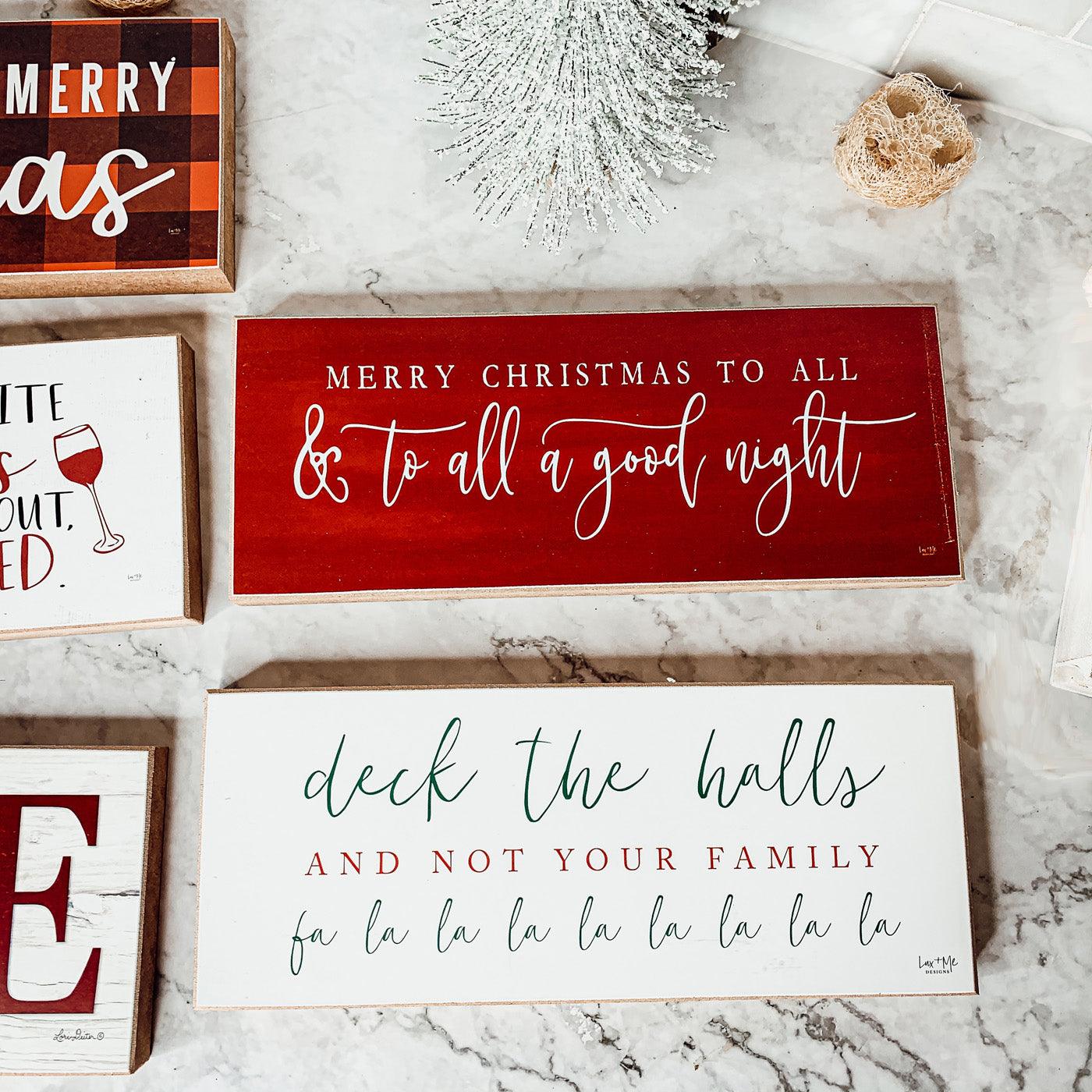 Handmade Merry Christmas Signs For Shelves