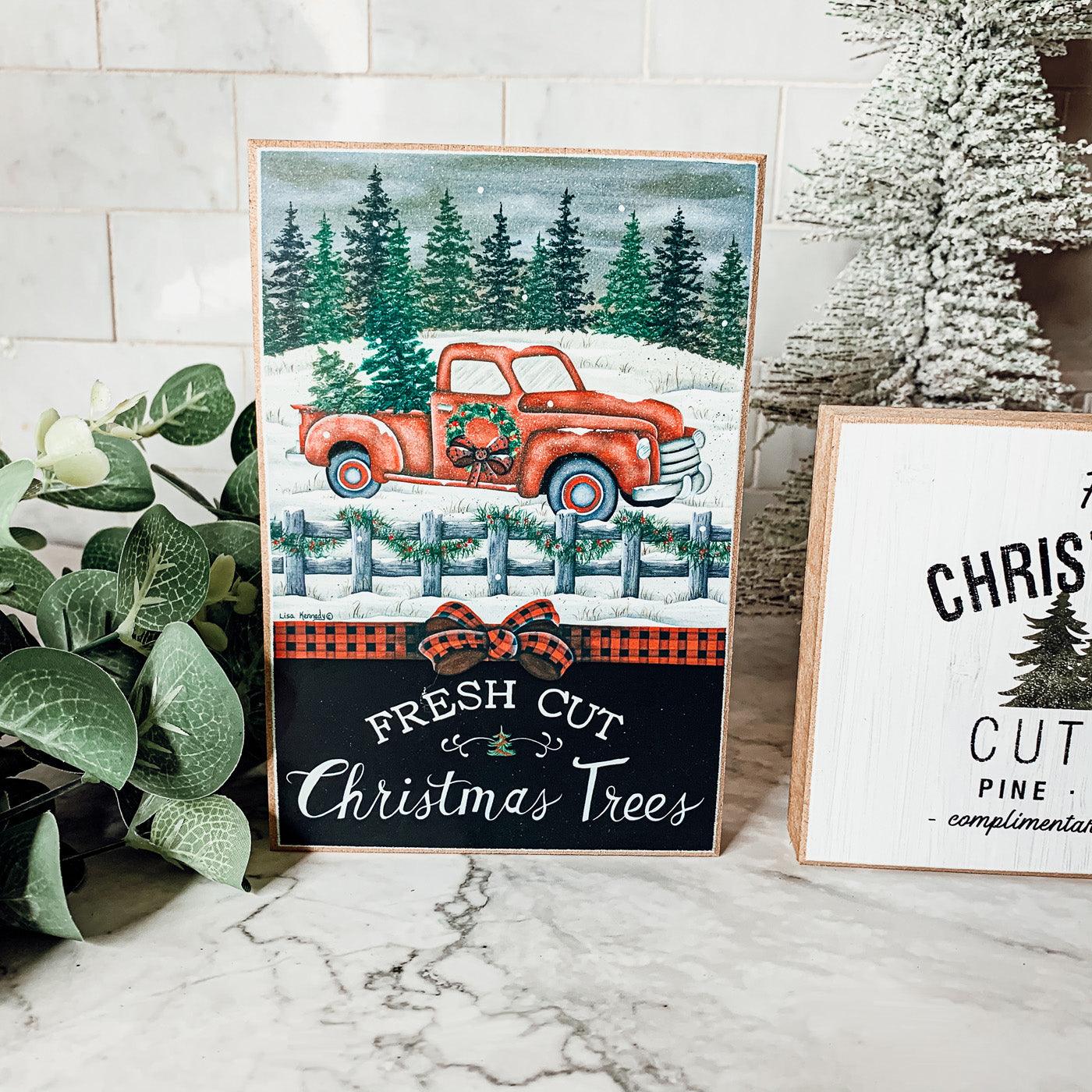 Handmade Wooden Christmas Signs