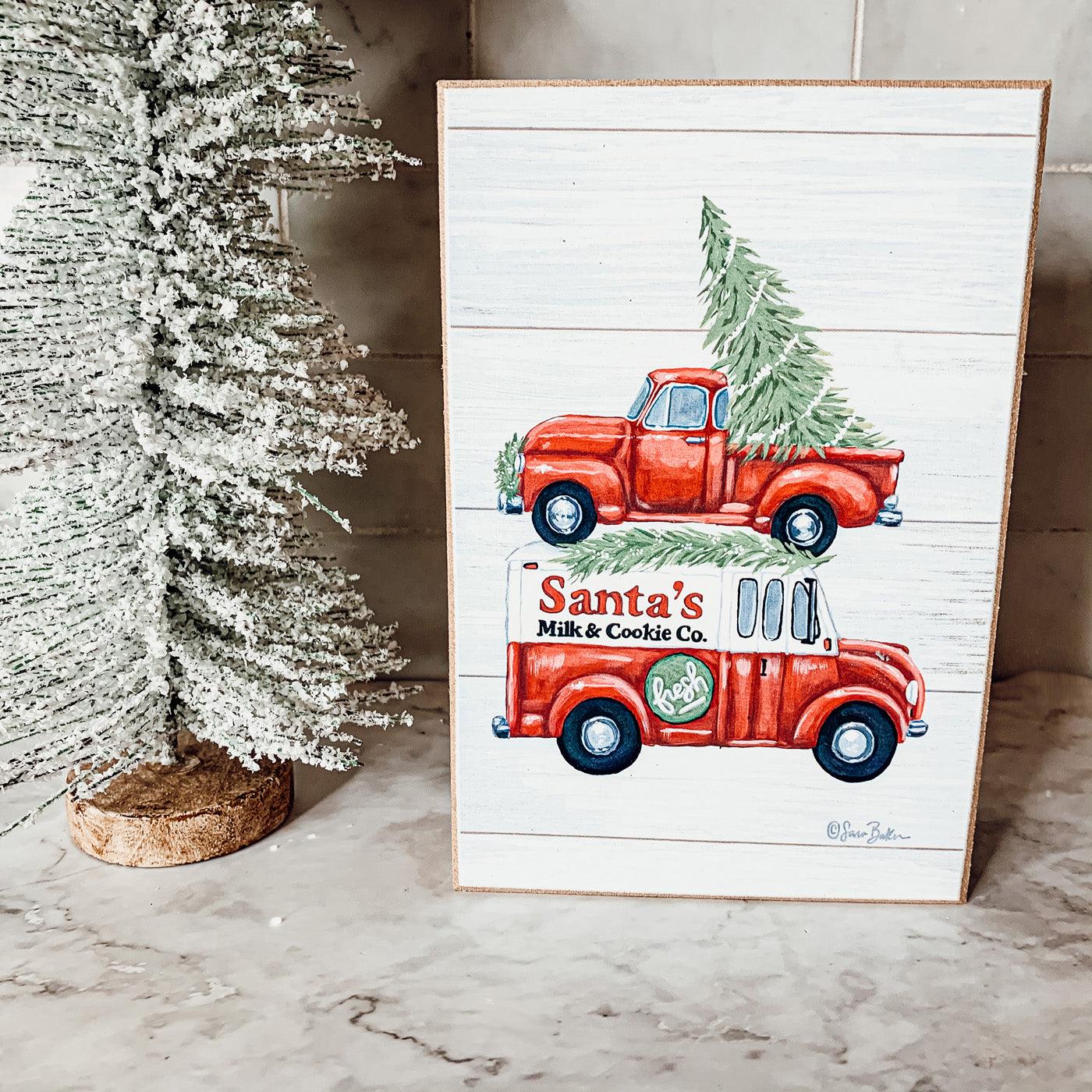 Farmhouse Christmas Home Decor Wooden Signs