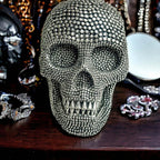 Skull Halloween Figurine in Silver or Gold