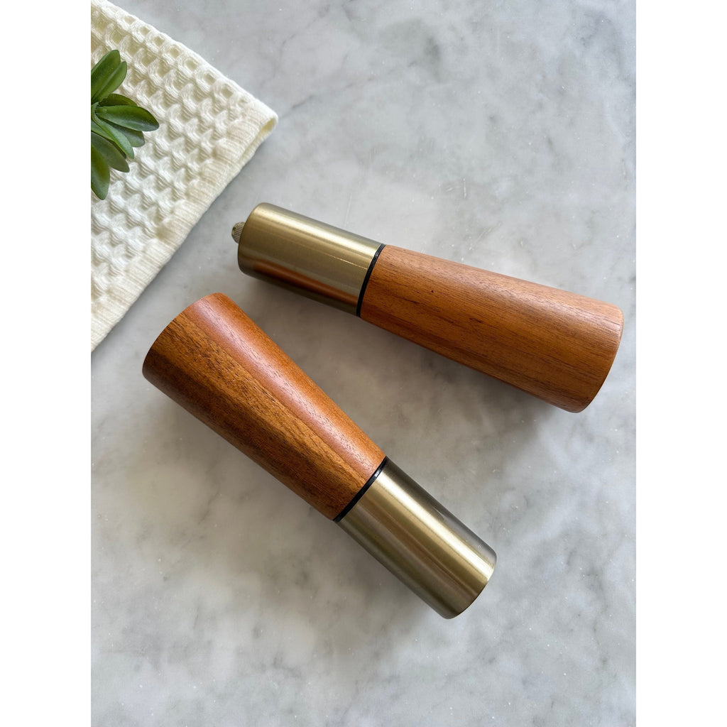 Portofino Acacia Salt and Pepper Grinders