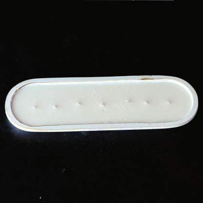 Lemon Pound Cake - 7 Wick White Wood Dough Bowl Soy Candle