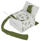 Green Delft Trinket Dish with Lid