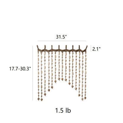 Wood Beaded Door Curtain