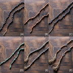 Wood Beaded Curtain Tiebacks — 47–50 in