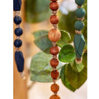 Wood Beaded Curtain Tiebacks — 47–50 in