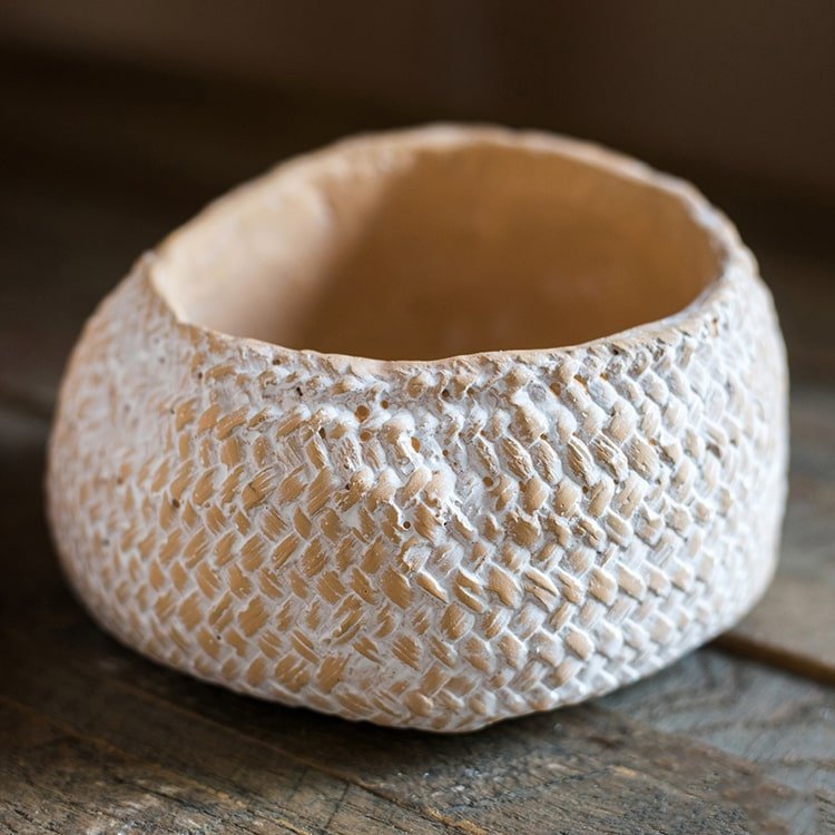 Cement Weaving Pattern Planter