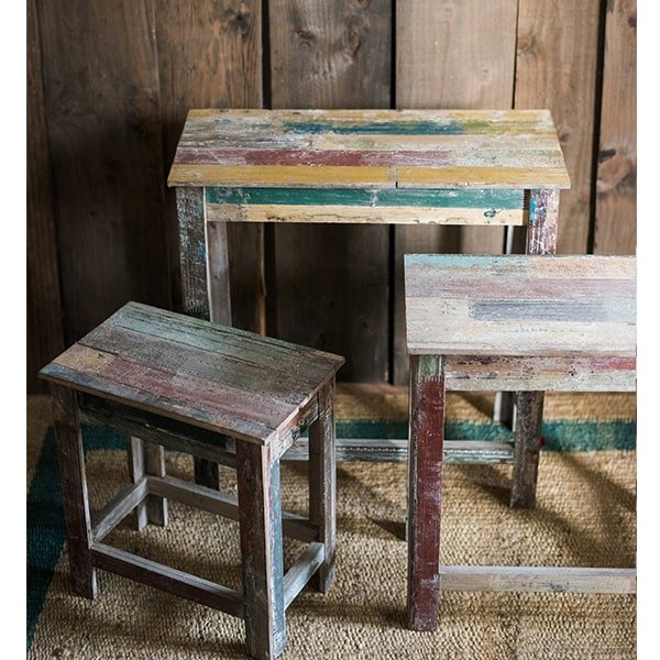 Solid Wood Plant Stand & Side Table