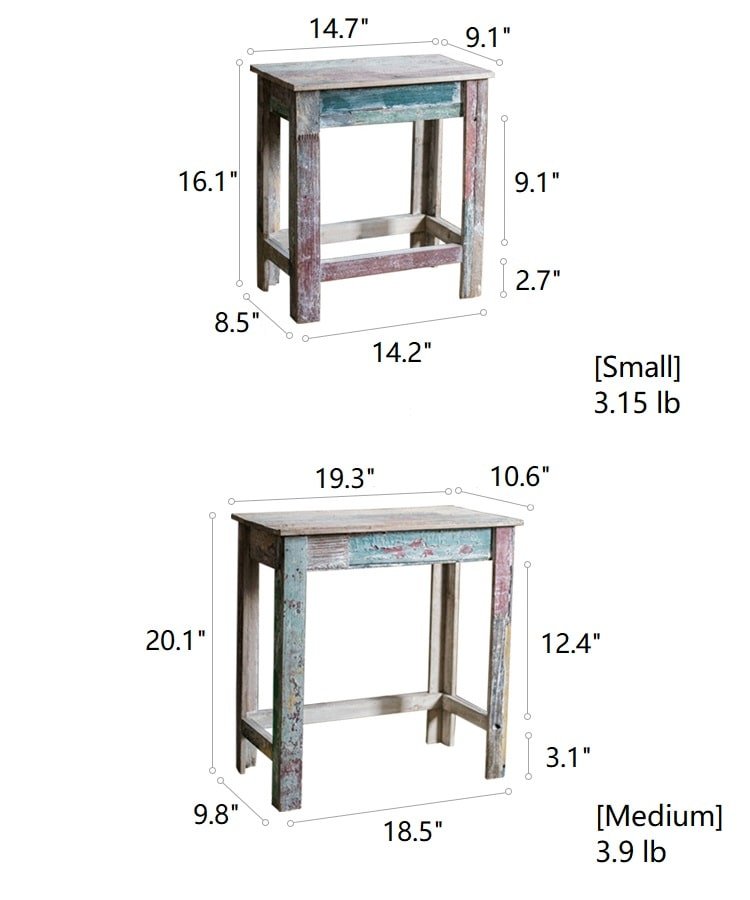 Solid Wood Plant Stand & Side Table