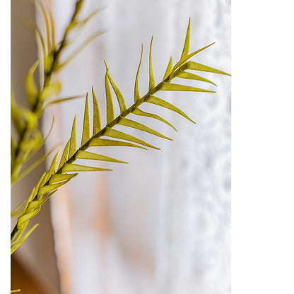 Artificial Flax Grass Stem in Yellow 46" Tall Faux