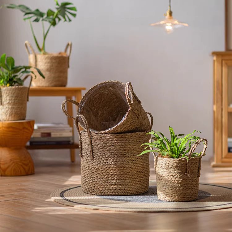 Woven Seagrass Planter Basket