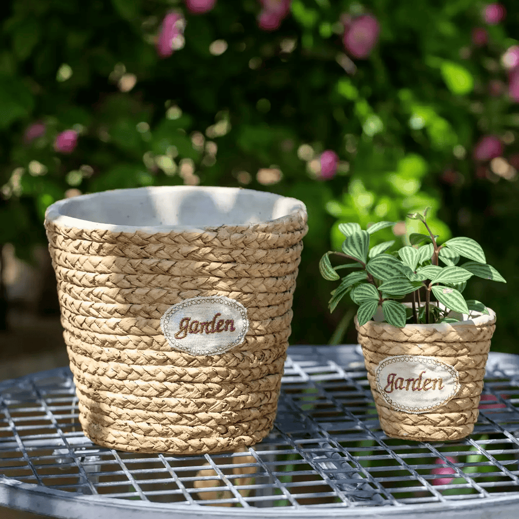 Garden Basket Cement Planter