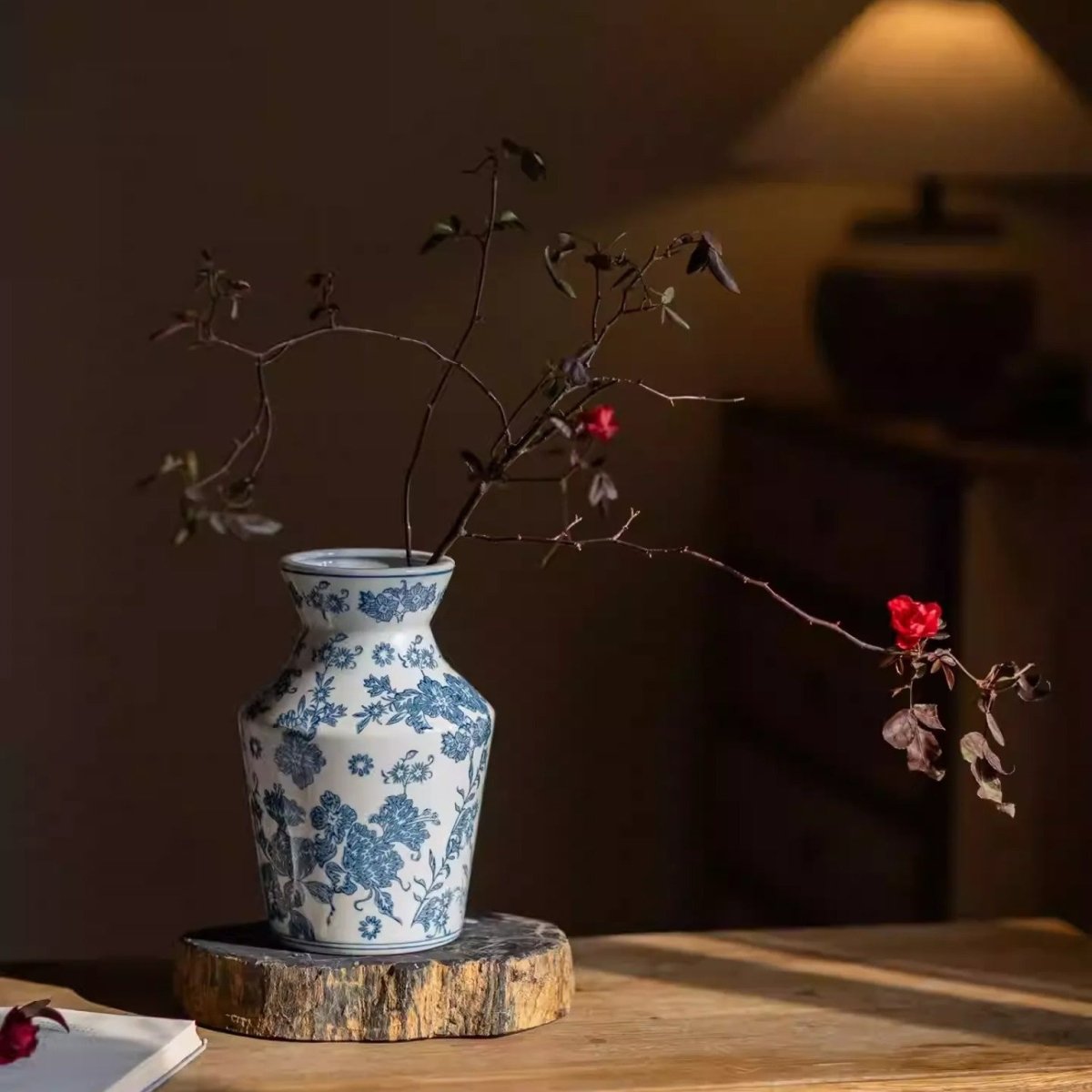 Blue & White Porcelain Vase