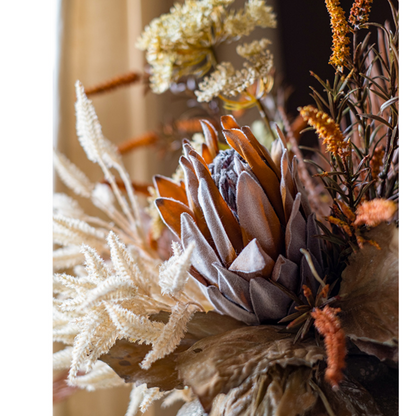 Artificial Silk Natural Fall Designer Flower Bouquet