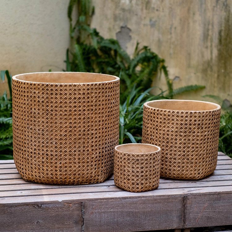 Textured Cement Planter