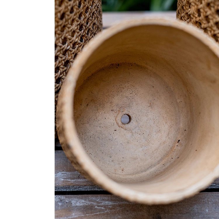 Textured Cement Planter